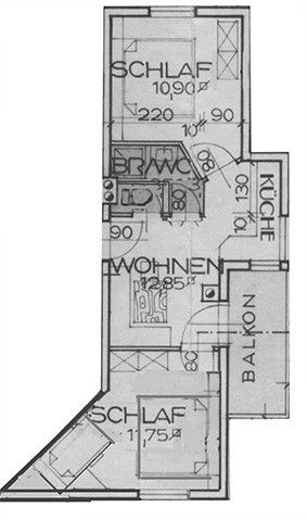 Grundriss Appartement Typ B
